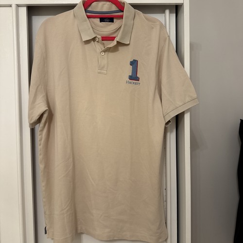 Hackett polo shirt xxl beige - hackett,